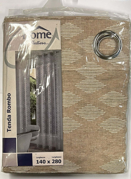 HOME-COLLECTIONS---TENDA-CON-ANELLI-ROMBO-140X280CM-BEIGE