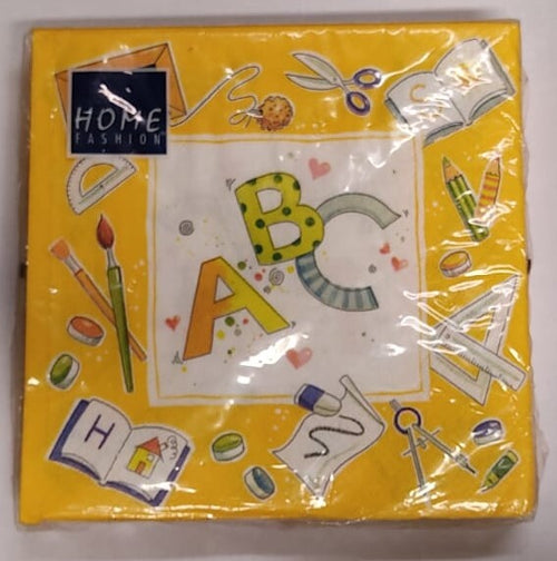 HOME-FASHION---CONFEZIONE-DI-TOVAGLIOLI-PER-DECOUPAGE-DA-20PZ-33X33CM---FANTASIA-ALFABETO