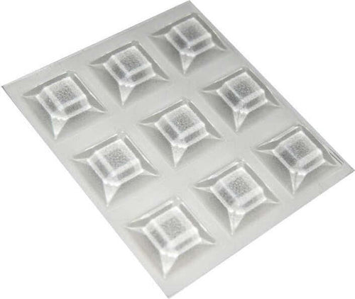 HOME-SYSTEM---PARACOLPI-ADESIVI-QUADRATI-TRASPARENTI-20,5x20,5x7,5MM-9PZ