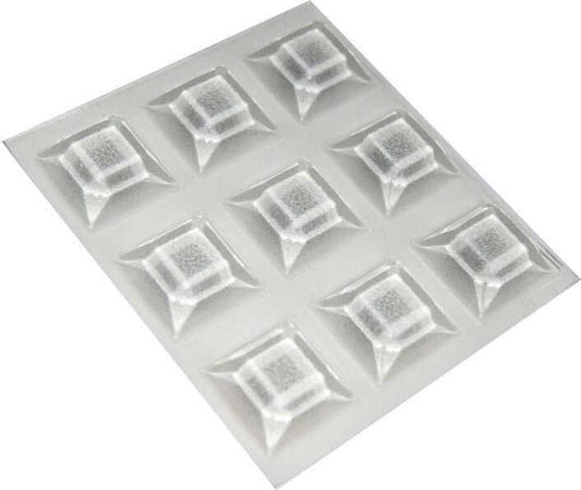 HOME-SYSTEM---PARACOLPI-ADESIVI-QUADRATI-TRASPARENTI-20,5x20,5x7,5MM-9PZ