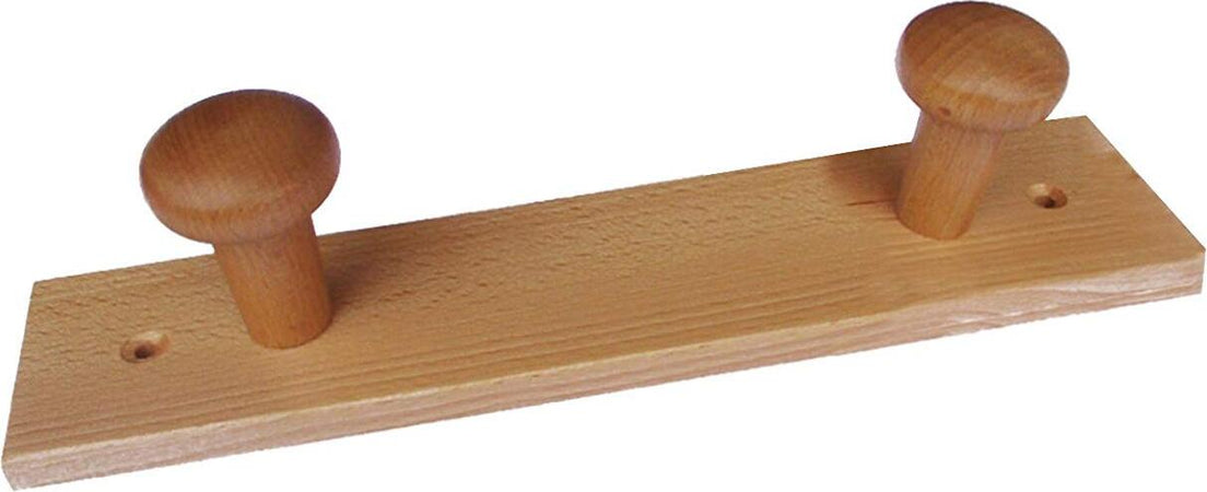 Home-System---Portabiti-Appendiabiti-in-Legno-a-2-Posizioni,-Naturale