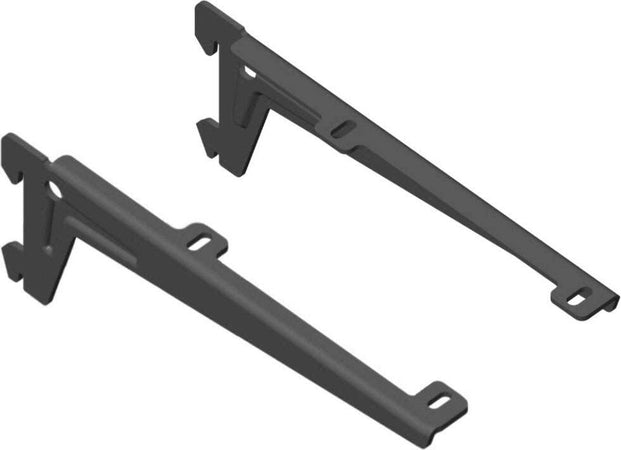 Home-System-66463-Reggimensole-a-2-GanciAngolate,-Nero,-Set-di-2-Pezzi