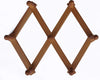 Home-System-R21455-Portabiti-Appendiabiti-in-Legno-a-7-Posti,-Richiudibile-Estensibile,-Legno-Naturale