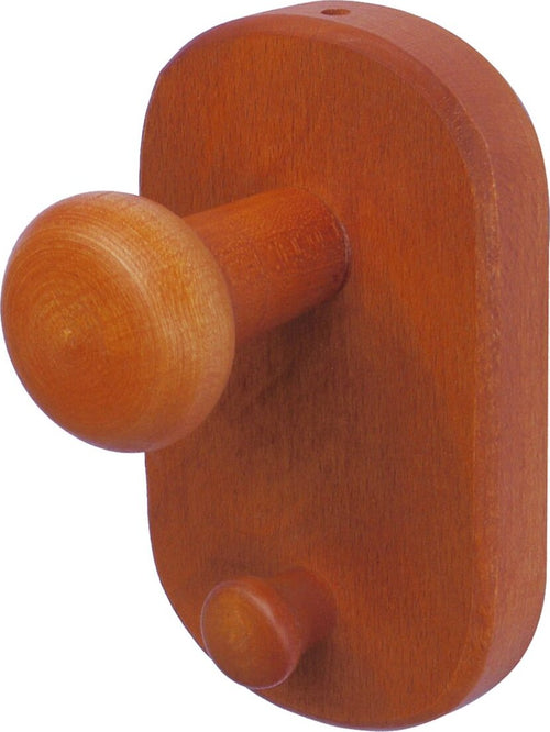 Home-System-R21470-Portabiti-Appendiabiti-in-Legno-a-1-Posizione,-Ciliegio
