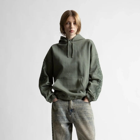 Felpa Wasted Paris Bury Hood Green