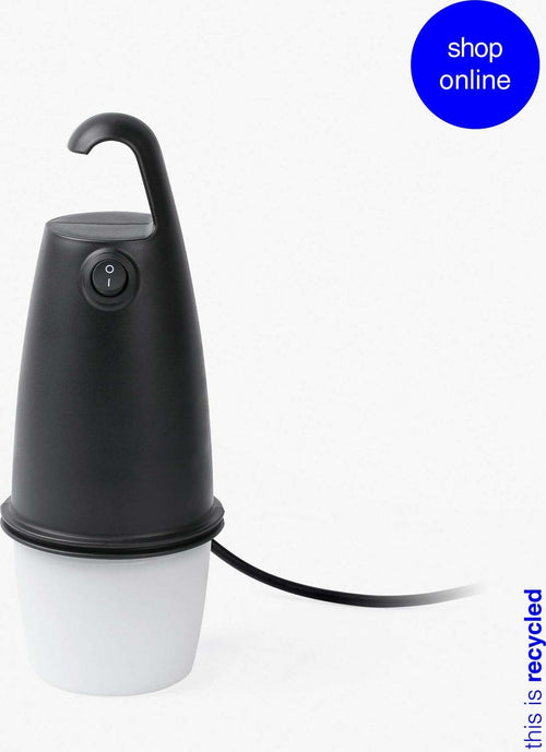 HOOK Lampada portatile nera Illuminazione/Illuminazione per interni/Lampade/Lampade da tavolo e abat-jour Led Mall Home - Napoli, Commerciovirtuoso.it