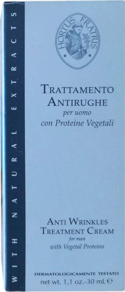 Hortus Fratris Trattamento Antirughe Uomo 30ml Crema Anti Rughe Con Vitamina B5 Anti Età Anti-Invecchiamento Bellezza/Cura della pelle/Viso/Idratanti/Trattamenti giorno/Creme Profumeria Chèri - Locri, Commerciovirtuoso.it