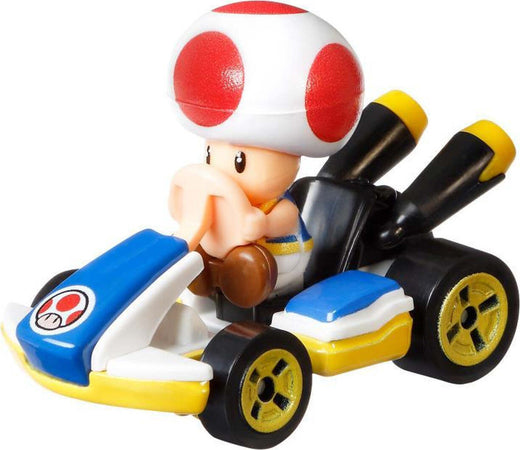 Hot-Wheels-Mario-Personaggio-Toad---Veicolo-in-Metallo-Scala-1:64-Mattel