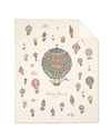 Coperta in Cashmere Atelier Choux Hot Air Balloons 100 cm x 80 cm 