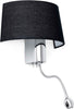 HOTEL Lampada da parete nero con lettore LED Illuminazione/Illuminazione per interni/Illuminazioni per pareti/Applique Led Mall Home - Napoli, Commerciovirtuoso.it