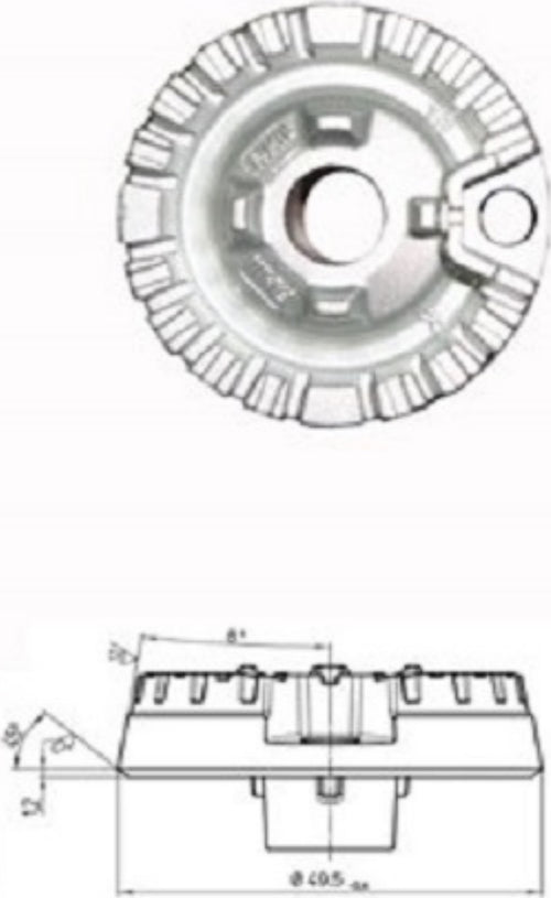 HOTPOINT ARISTON BRUCIATORE SPARTIFIAMMA PICCOLO CUCINA C00325714 PIANO COTTURA Casa e cucina/Utensili da cucina/Bruciatori da cucina Rossi Ricambi - Venetico Marina, Commerciovirtuoso.it