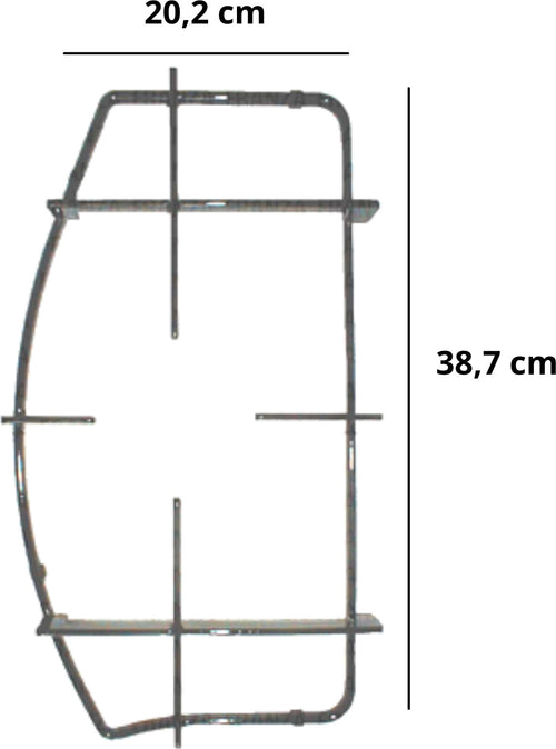 HOTPOINT ARISTON GRIGLIA CUCINA 1 FUOCO NERA DESTRA 38,7 X 20,2 CM - C00052922 Casa e cucina/Grandi elettrodomestici/Accessori e parti di ricambio/Ricambi e accessori per piani cottura/Griglie per piani cottura Rossi Ricambi - Venetico Marina, Commerciovirtuoso.it