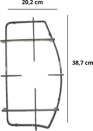 HOTPOINT ARISTON GRIGLIA CUCINA 1 FUOCO NERA SINISTRA CM.38,7 X 20,2 C00052923 Casa e cucina/Grandi elettrodomestici/Accessori e parti di ricambio/Ricambi e accessori per piani cottura/Griglie per piani cottura Rossi Ricambi - Venetico Marina, Commerciovirtuoso.it