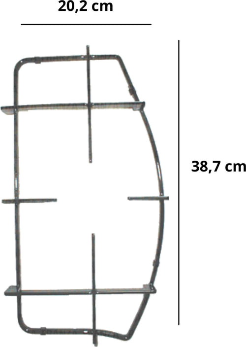 HOTPOINT ARISTON GRIGLIA CUCINA 1 FUOCO NERA SINISTRA CM.38,7 X 20,2 C00052923 Casa e cucina/Grandi elettrodomestici/Accessori e parti di ricambio/Ricambi e accessori per piani cottura/Griglie per piani cottura Rossi Ricambi - Venetico Marina, Commerciovirtuoso.it