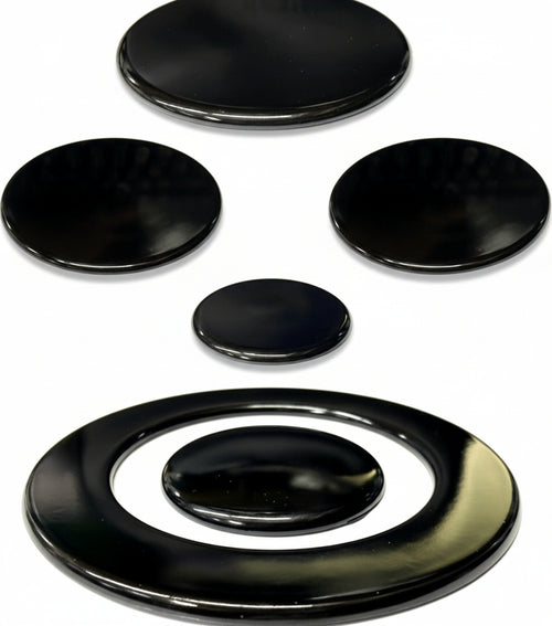 HOTPOINT ARISTON PIATTELLI SPARTIFIAMMA BRUCIATORI 5 FUOCHI NERI FORNELLI CUCINA Casa e cucina/Utensili da cucina/Bruciatori da cucina Rossi Ricambi - Venetico Marina, Commerciovirtuoso.it