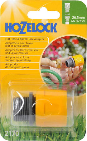 Hozelock-Adaptador-de-manguera-Plana-y-en-Espiral,-Standard
