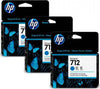 Hp - Conf. 3 Cartucce - 712 - Ciano - 3ED77A - 29 ml cad Elettronica/Informatica/Stampanti e accessori/Accessori per stampanti a inchiostro e laser/Cartucce d'inchiostro Eurocartuccia - Pavullo, Commerciovirtuoso.it