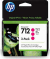 Hp - Conf. 3 Cartucce - 712 - Magenta - 3ED78A - 29 ml cad Elettronica/Informatica/Stampanti e accessori/Accessori per stampanti a inchiostro e laser/Cartucce d'inchiostro Eurocartuccia - Pavullo, Commerciovirtuoso.it