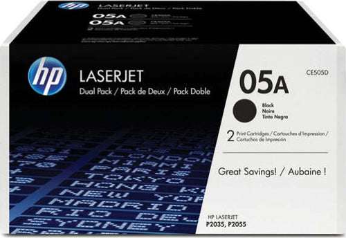 Hp - Confezione 2 Toner - 05A - Nero - CE505D - 2.300 pag cad Elettronica/Informatica/Stampanti e accessori/Accessori per stampanti a inchiostro e laser/Cartucce d'inchiostro Eurocartuccia - Pavullo, Commerciovirtuoso.it