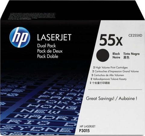 Hp - Confezione 2 Toner - 55X - Nero - CE255XD - 12.500 pag-cad Elettronica/Informatica/Stampanti e accessori/Accessori per stampanti a inchiostro e laser/Cartucce d'inchiostro Eurocartuccia - Pavullo, Commerciovirtuoso.it