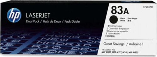 Hp - Confezione 2 Toner - 83A - Nero - CF283AD - 1.500 pag cad Elettronica/Informatica/Stampanti e accessori/Accessori per stampanti a inchiostro e laser/Cartucce d'inchiostro Eurocartuccia - Pavullo, Commerciovirtuoso.it