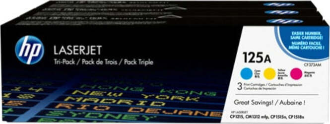 Hp - Confezione 3 Toner - 125A - C-M-Y - CF373AM - 1.400 pag cad Elettronica/Informatica/Stampanti e accessori/Accessori per stampanti a inchiostro e laser/Cartucce d'inchiostro Eurocartuccia - Pavullo, Commerciovirtuoso.it