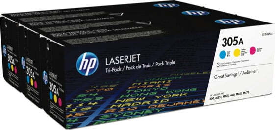 Hp - Confezione 3 Toner - 305A - C-M-Y - CF370AM - 2.600 pag cad Elettronica/Informatica/Stampanti e accessori/Accessori per stampanti a inchiostro e laser/Cartucce d'inchiostro Eurocartuccia - Pavullo, Commerciovirtuoso.it