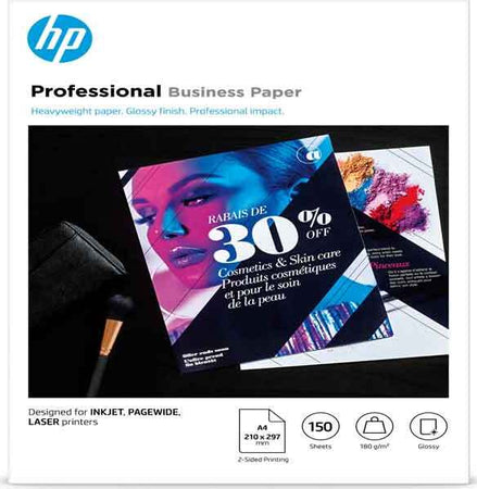 Hp - Confezione da 150 fogli carta professionale lucida HP per getto d'inchiostro A4 - 3VK91A Elettronica/Informatica/Stampanti e accessori/Accessori per stampanti a inchiostro e laser/Cartucce d'inchiostro Eurocartuccia - Pavullo, Commerciovirtuoso.it