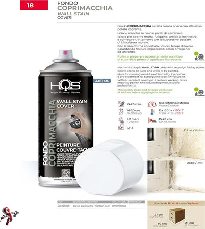 HQS-Bomboletta-di-Vernice-Spray-400ml-Bianco-Opaco-Coprimacchia-Coprente