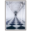 Quadro high glossy 70 x 100, struttura in mdf, stampa su carta con applicazioni fogli dorati