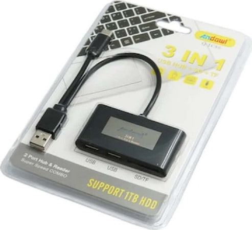 Hub 2 In 1 Usb A/m + Type-c Con 4 Porte Usb Trasmissione Super Veloce Pc Q-jc89 Elettronica/Informatica/Accessori/USB Hub Trade Shop italia - Napoli, Commerciovirtuoso.it