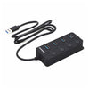 Hub 4 Porte Usb 3.0 Adattatore Di Alimentazione Per Laptop Desktop Hub3-04