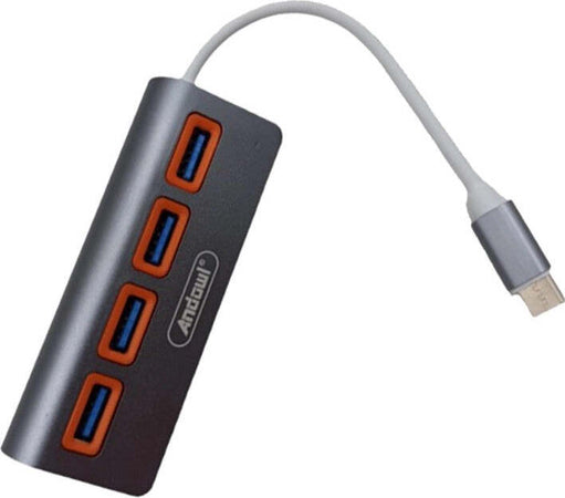Hub 4 Porte Usb 3.0 Con Connessione Usb-c Type-c Q-hu5b Collegamento Dispositivi Elettronica/Informatica/Accessori/USB Hub Trade Shop italia - Napoli, Commerciovirtuoso.it