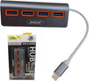 Hub-4-Porte-Usb-3.0-Con-Connessione-Usb-c-Type-c-Q-hu5b-Collegamento-Dispositivi