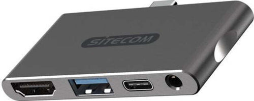 HUB-Sitecom-CN-392-Usb-C-Grey