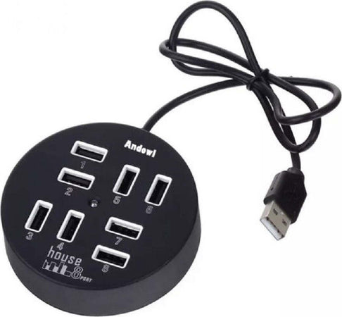 Hub Usb 2.0 Hi-speed 8 Porte Con Cavo Da 60 Cm Con Connessione Usb-a Q-hu800 Elettronica/Informatica/Accessori/USB Hub Trade Shop italia - Napoli, Commerciovirtuoso.it