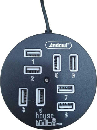 Hub Usb 2.0 Hi-speed 8 Porte Con Cavo Da 60 Cm Con Connessione Usb-a Q-hu800 Elettronica/Informatica/Accessori/USB Hub Trade Shop italia - Napoli, Commerciovirtuoso.it