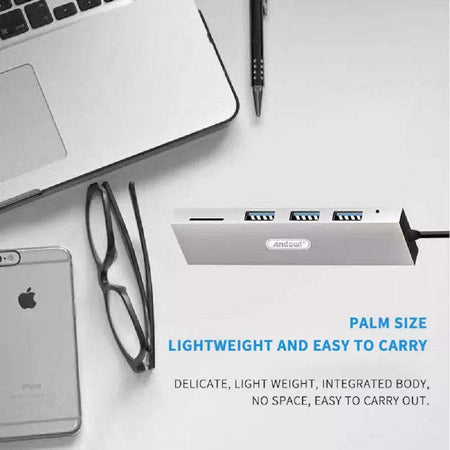 Hub Usb 3 Porte Usb3.0 + 1 Slot Micro Sd Portatile Dissipazione Del Calore Q-t89 Elettronica/Informatica/Accessori/USB Hub Trade Shop italia - Napoli, Commerciovirtuoso.it