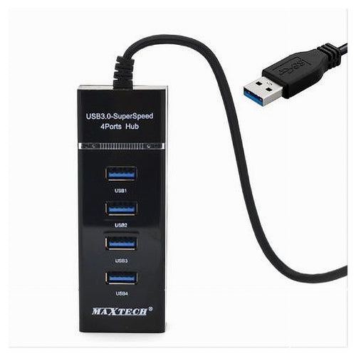 Hub Usb 3.0 4 Porte Multipresa Portatile Sdoppiatore Velocita' 4.8 Gbps Hub3-4u