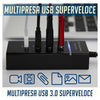 Hub Usb 3.0 4 Porte Multipresa Portatile Sdoppiatore Velocita' 4.8 Gbps Hub3-4u