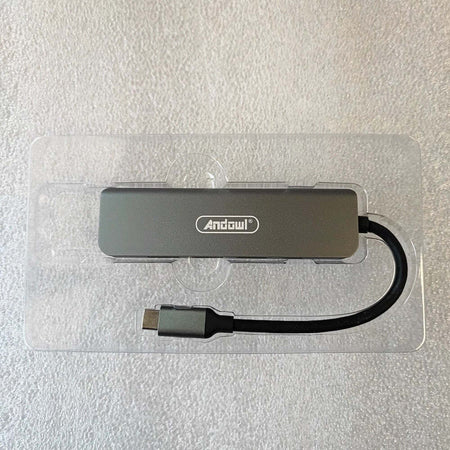 Hub Usb Type-c 5 In 1 Hdmi 4k Compatibile Con Thunderbolt 3 Multifunzione Q-hu90 Elettronica/Informatica/Accessori/USB Hub Trade Shop italia - Napoli, Commerciovirtuoso.it