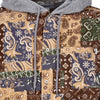 HUF-Camicia-Manica-Lunga-Cappuccio-Donna-Patchwork-Cord-Hooded-Jacket-Brown-da-donna