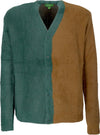 HUF-Cardigan-Uomo-Feels-Good-Cardigan-Brown-da-uomo