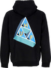 HUF-Felpa-Cappuccio-Uomo-Based-Triple-Triangle-Po-Hoodie-Black-da-uomo