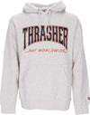 HUF-Felpa-Cappuccio-Uomo-Bayview-P/o-Hoodie-X-Thrasher-Athletic-Heather-da-uomo