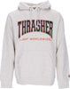 HUF-Felpa-Cappuccio-Uomo-Bayview-P/o-Hoodie-X-Thrasher-Athletic-Heather-da-uomo