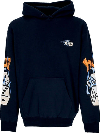 HUF-Felpa-Cappuccio-Uomo-Dicey-Po-Hoodie-Navy-da-uomo