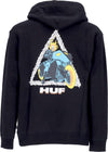 HUF-Felpa-Cappuccio-Uomo-Ghost-Rider-Triple-Triangle-Po-Hoodie-X-Marvel-Black-da-uomo
