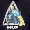 HUF-Felpa-Cappuccio-Uomo-Ghost-Rider-Triple-Triangle-Po-Hoodie-X-Marvel-Black-da-uomo