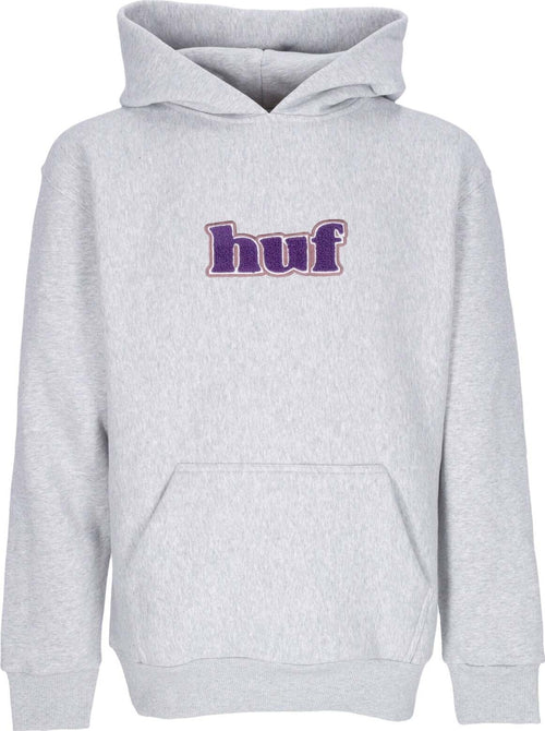 HUF-Felpa-Cappuccio-Uomo-Madison-Heavyweight-Po-Hoodie-Heather-Grey-da-uomo